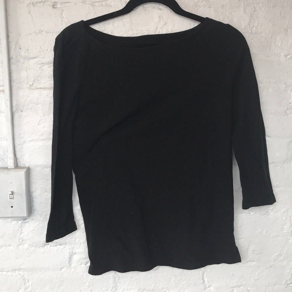 Scoop neck 3/4 sleeve